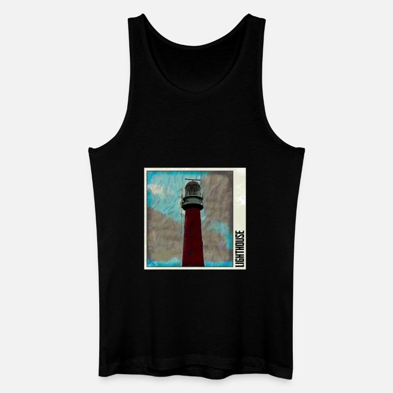 Leuchtturm22 - Männer Bio Tank Top - Schwarz