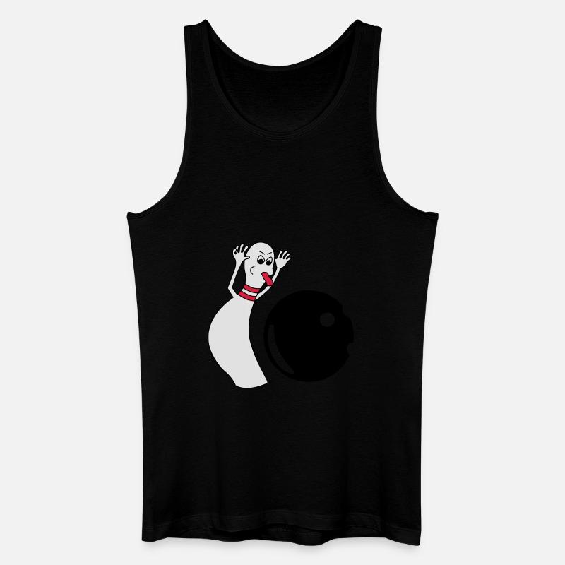 Bowling Pin - Männer Bio Tank Top - Schwarz