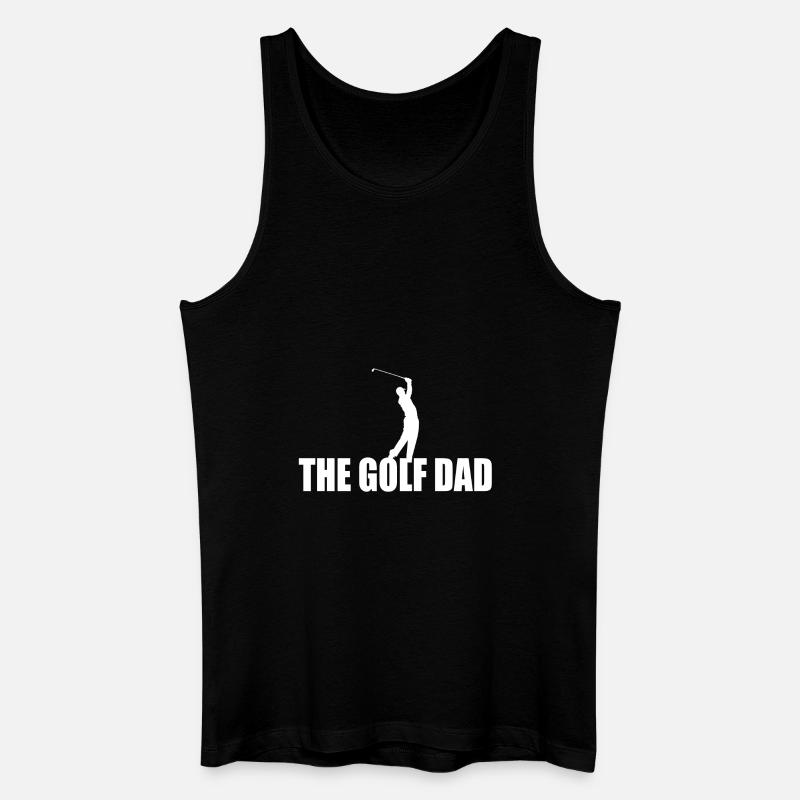 THE GOLF DAD - Männer Bio Tank Top - Schwarz
