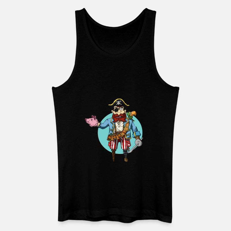 Pig-Hand - Männer Bio Tank Top - Schwarz