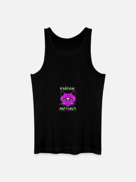 Check Meowt - Men’s Organic Tank Top - black