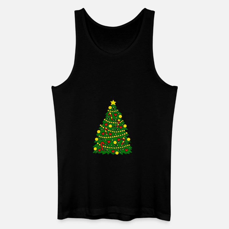 christmas_tree - Männer Bio Tank Top - Schwarz