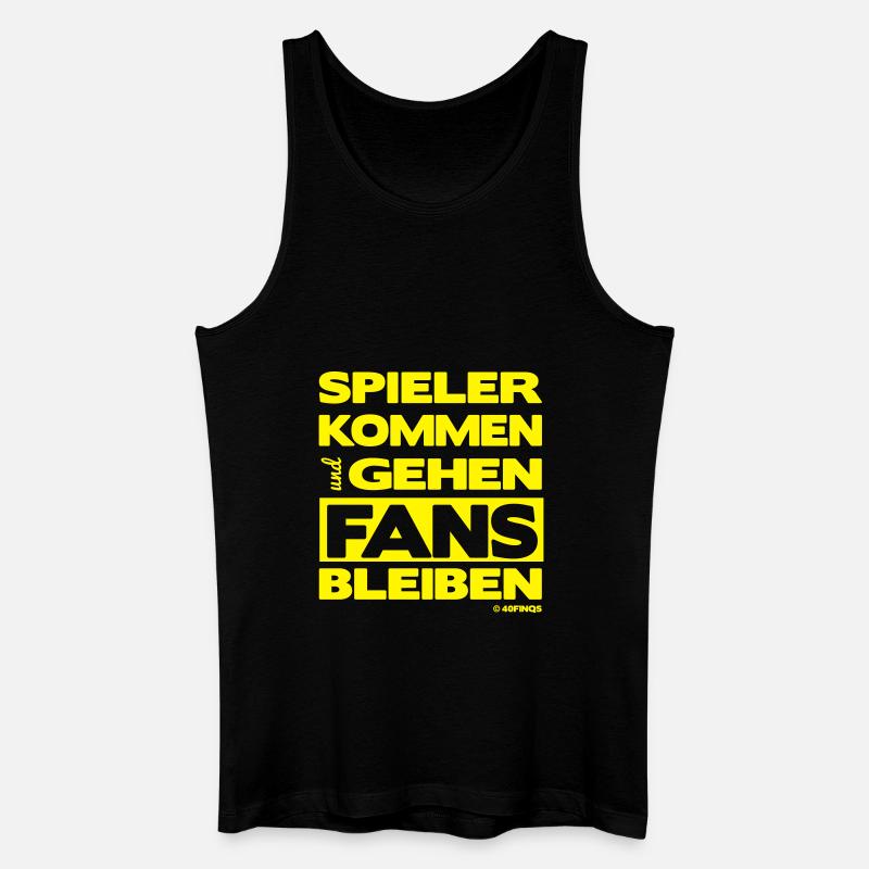 Fußball Fans bleiben - Männer Bio Tank Top - Schwarz