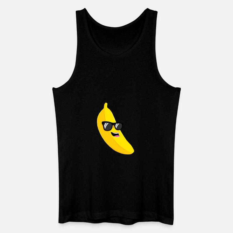 Team Banane lacht - Männer Bio Tank Top - Schwarz