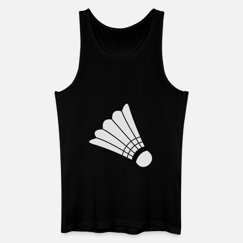Badminton - Männer Bio Tank Top - Schwarz