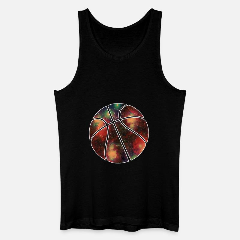basketball galaxy - Männer Bio Tank Top - Schwarz
