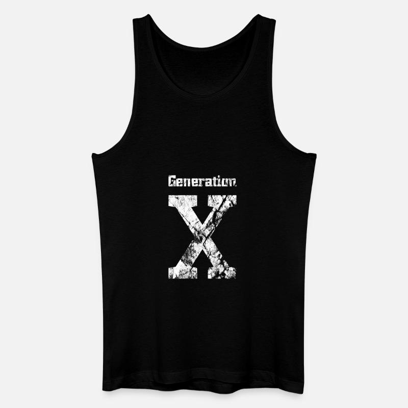 Generation X - Männer Bio Tank Top - Schwarz
