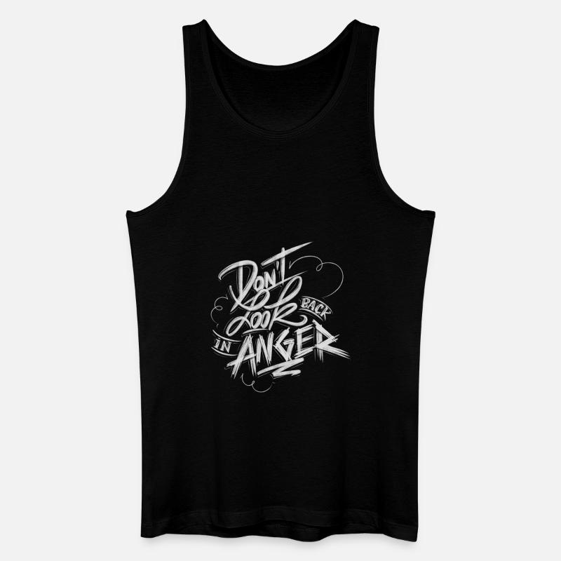 Anger - Männer Bio Tank Top - Schwarz