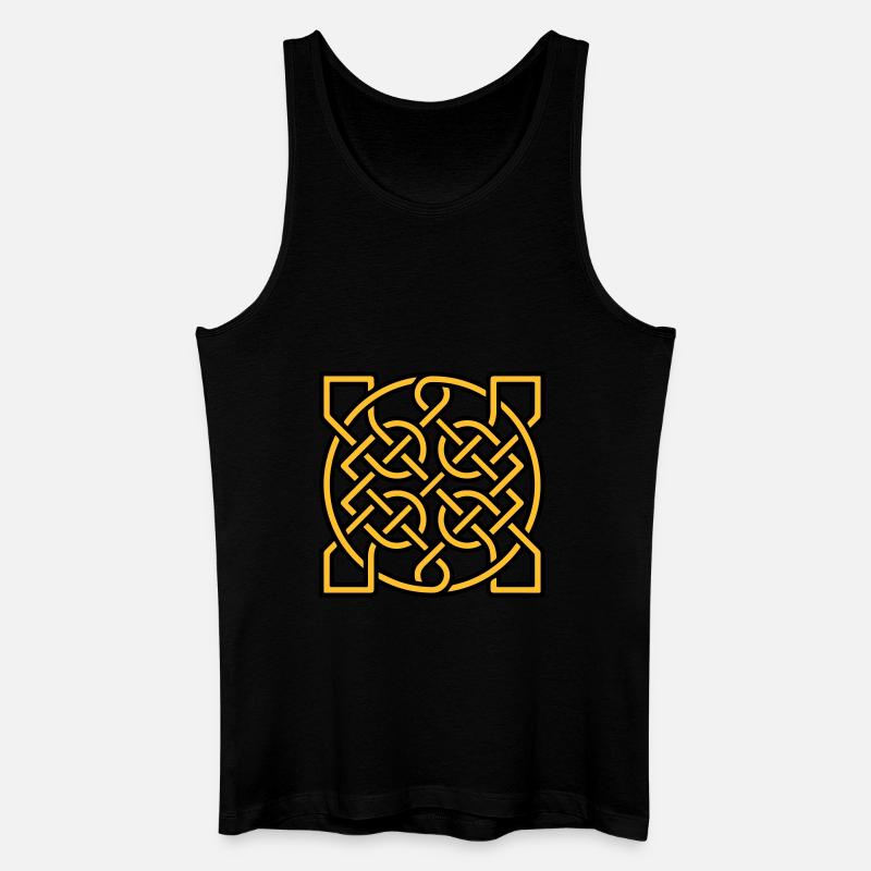 Knot pattern - Men’s Organic Tank Top - black