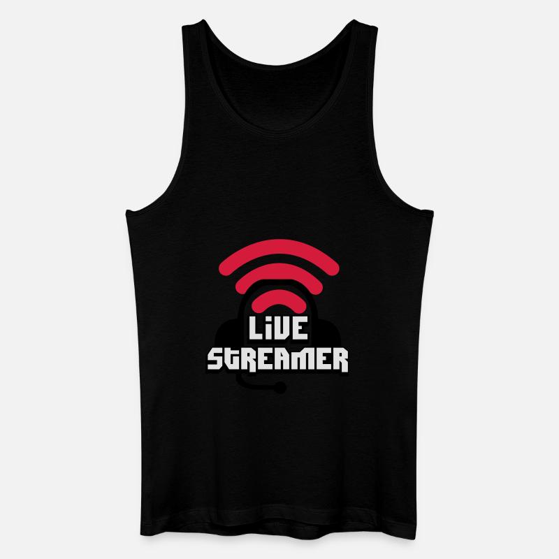 Live Streamer - Männer Bio Tank Top - Schwarz