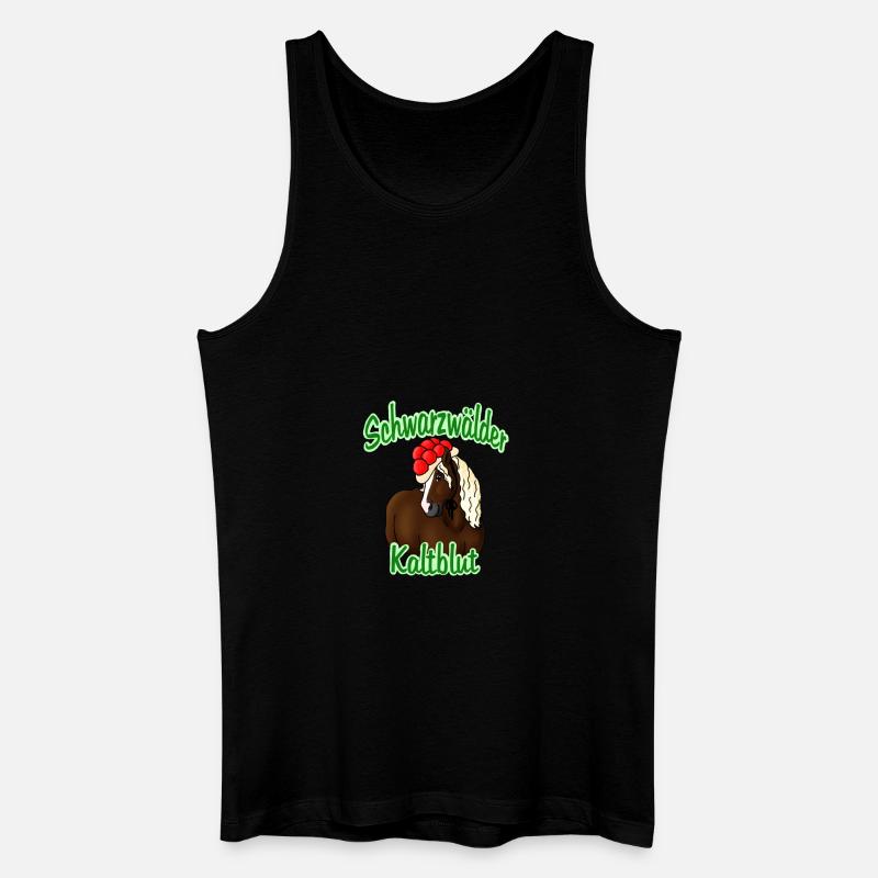 Schwarzwälder Kaltblut - Männer Bio Tank Top - Schwarz