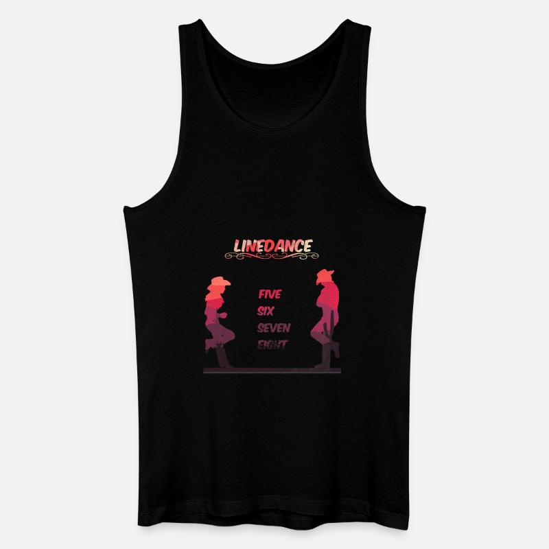 Line Dance Death Valley - Männer Bio Tank Top - Schwarz