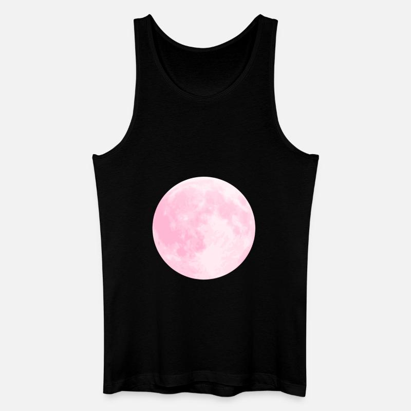 Pink Moon - Männer Bio Tank Top - Schwarz