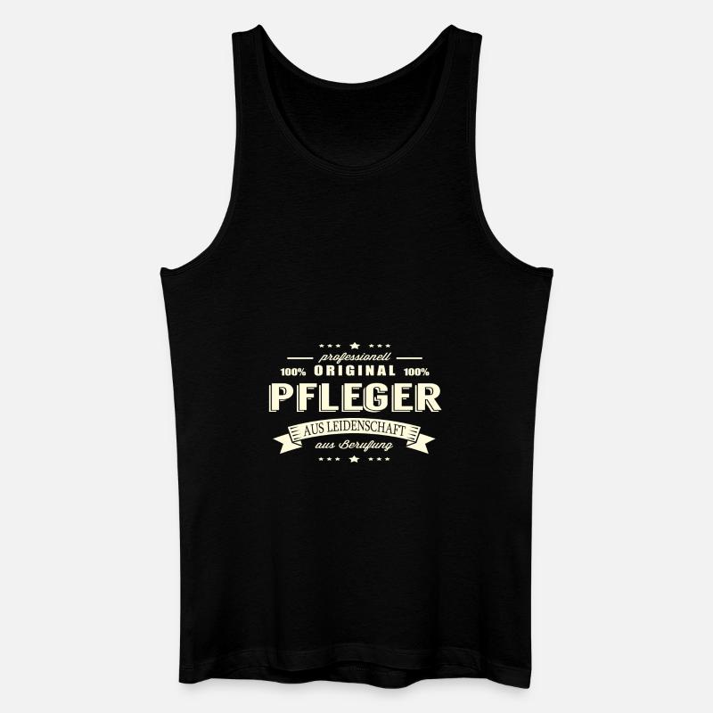Pfleger aus Leidenschaft - Männer Bio Tank Top - Schwarz