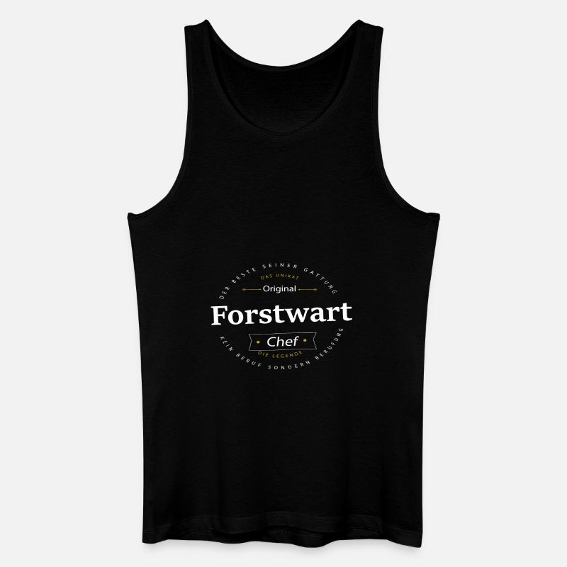 Beruf Forstwart - Männer Bio Tank Top - Schwarz