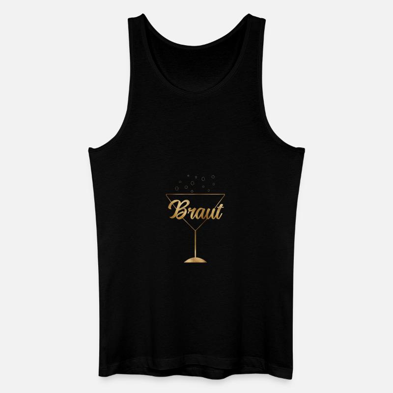 (braut_gold_) - Männer Bio Tank Top - Schwarz