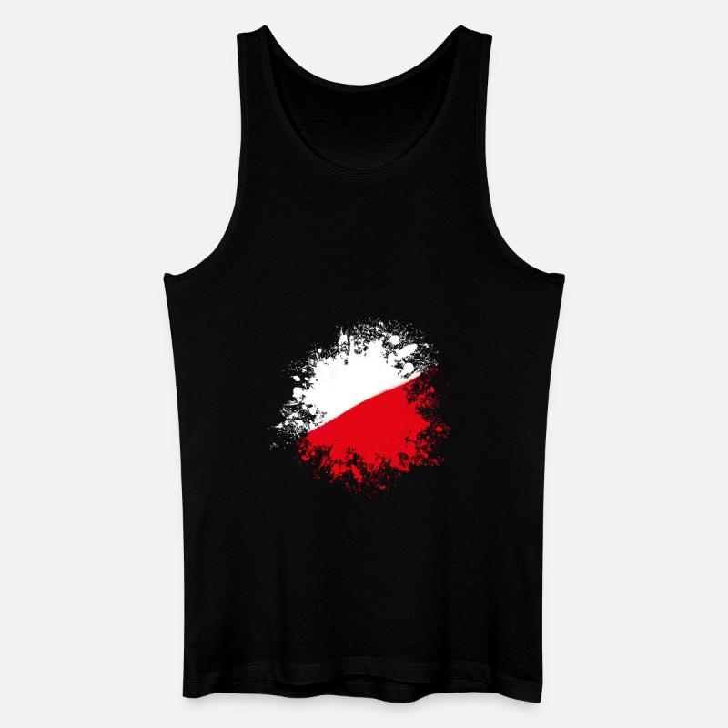 splat poland - Männer Bio Tank Top - Schwarz