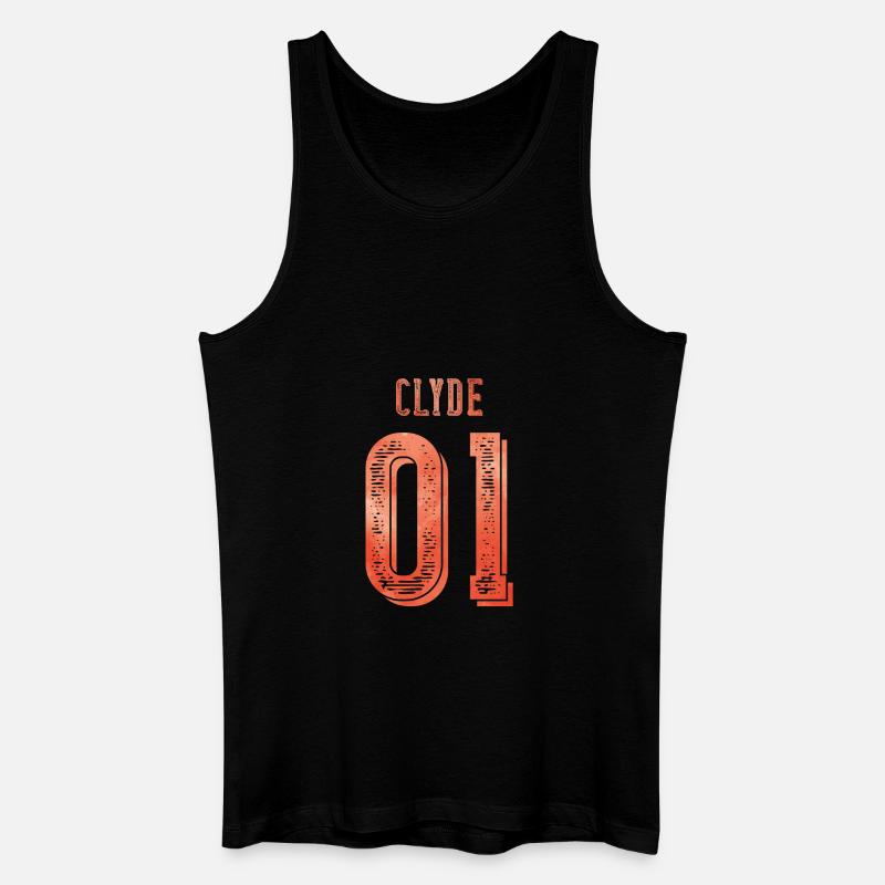 01 clyde - Männer Bio Tank Top - Schwarz