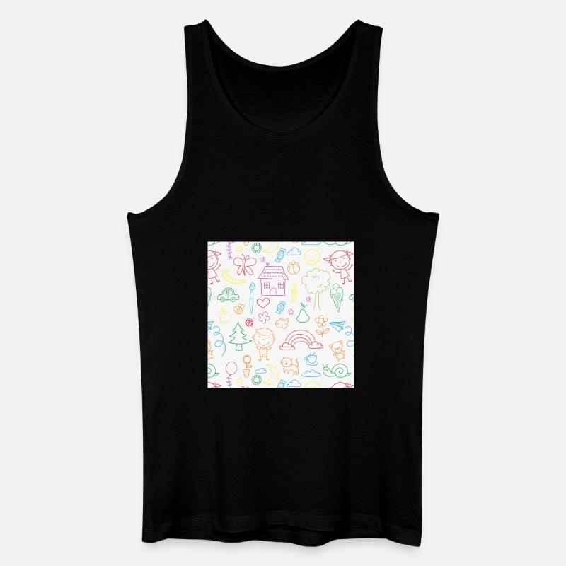 Schule - Männer Bio Tank Top - Schwarz