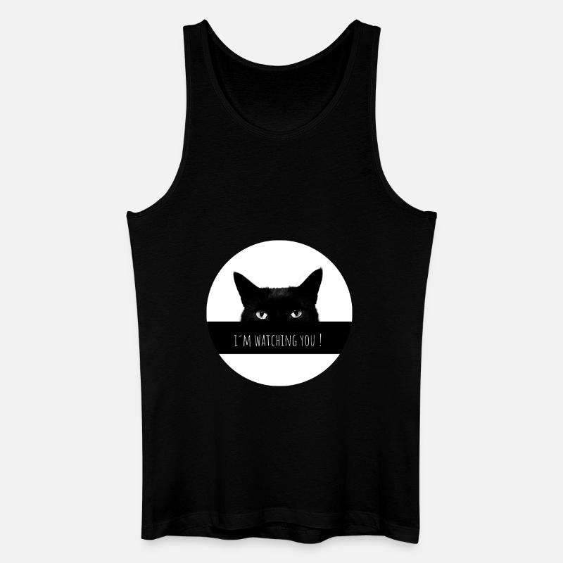 I´M WATCHING YOU! - Männer Bio Tank Top - Schwarz