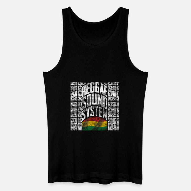 reggae musik system - Männer Bio Tank Top - Schwarz