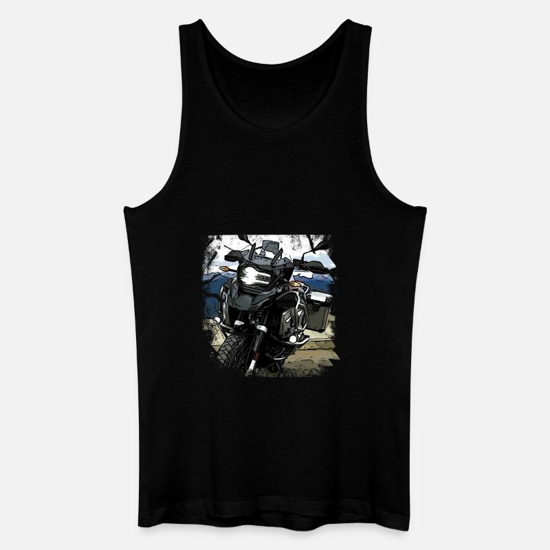 Poster Motorrad GS - Männer Bio Tank Top - Schwarz