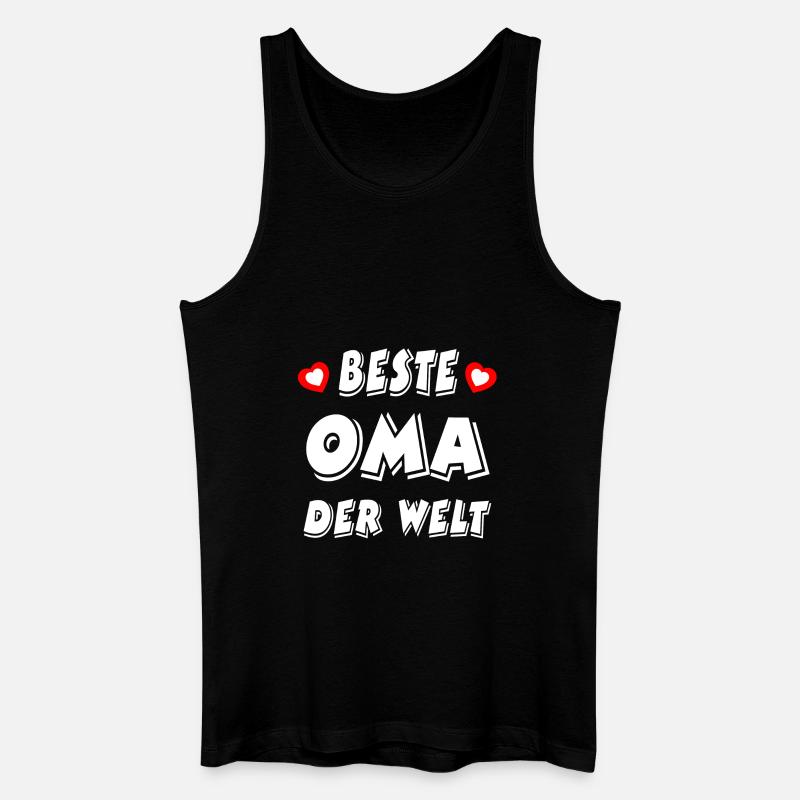 Oma - Männer Bio Tank Top - Schwarz