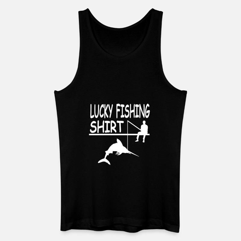 Angeln - Männer Bio Tank Top - Schwarz