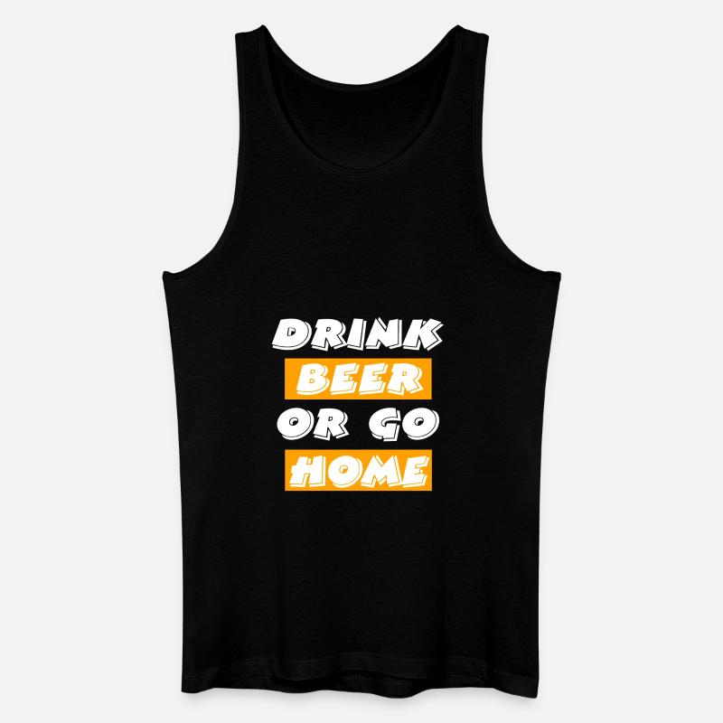 Bier - Männer Bio Tank Top - Schwarz