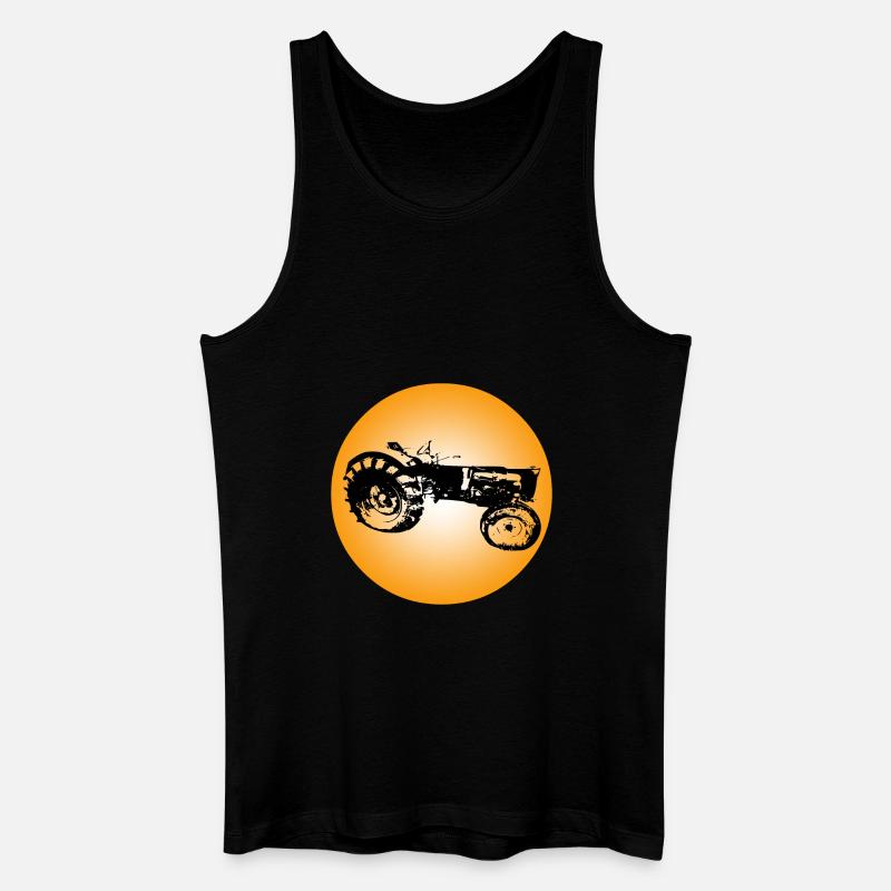 Traktor - Männer Bio Tank Top - Schwarz