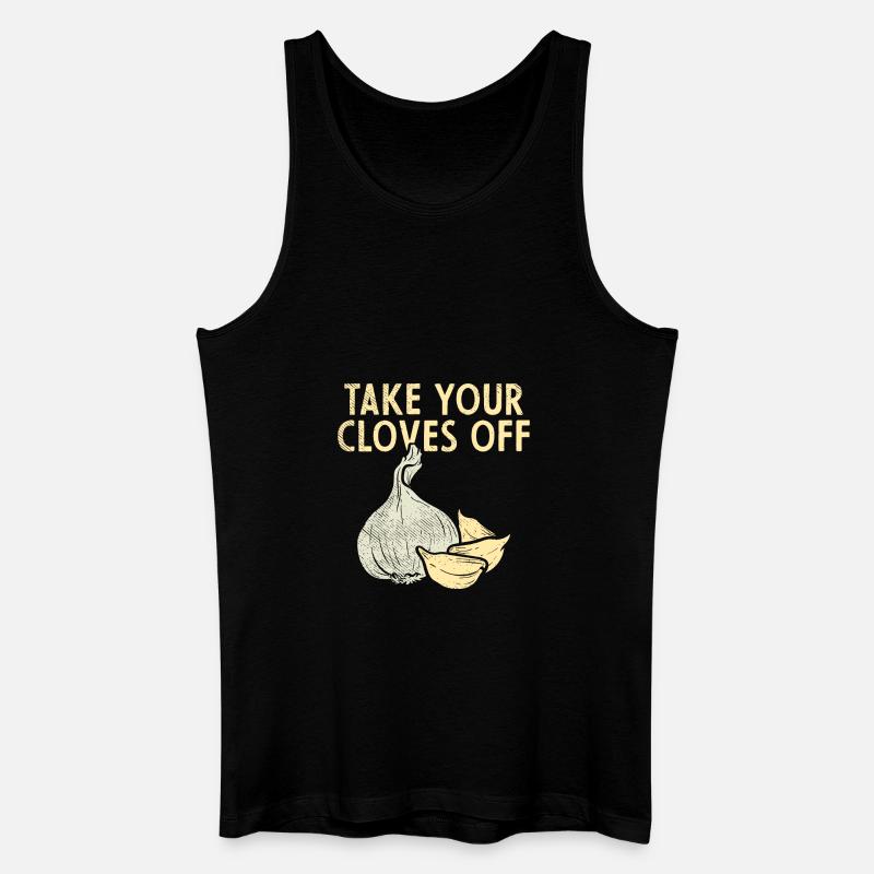 Knoblauch Pflanze - Männer Bio Tank Top - Schwarz