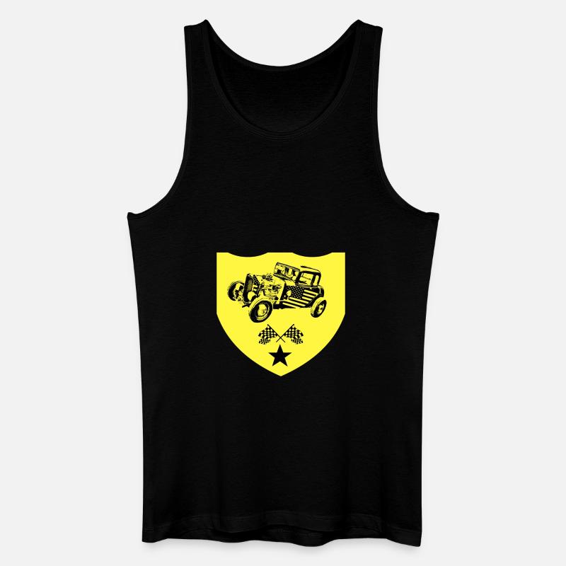 Auto - Männer Bio Tank Top - Schwarz