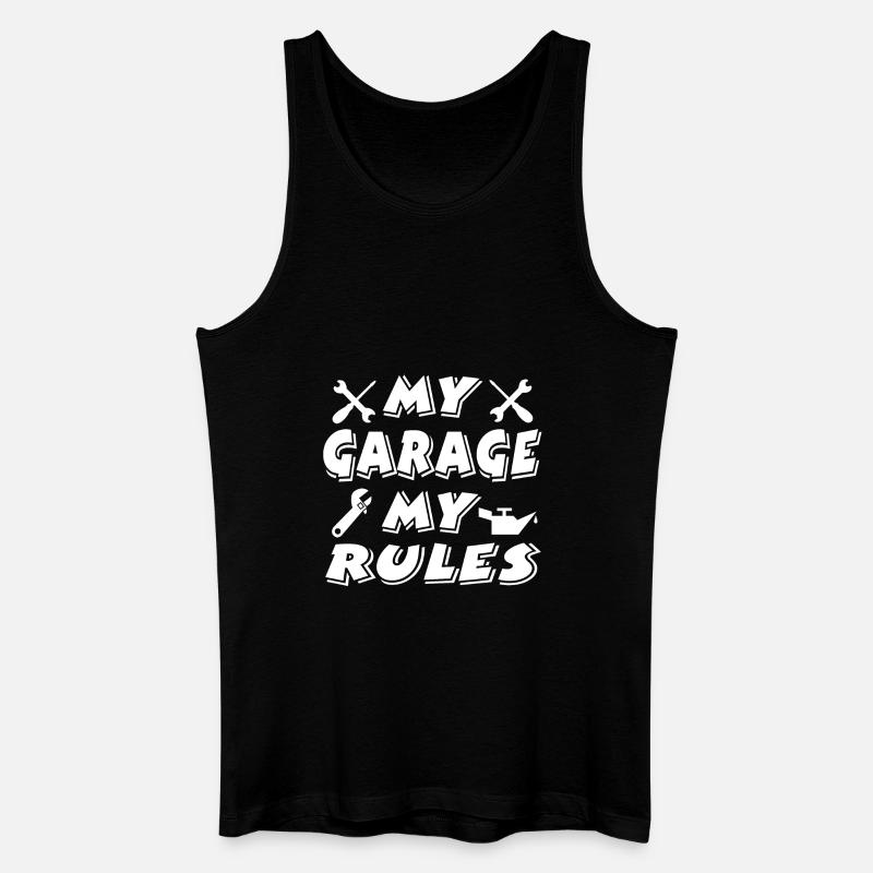 Garage - Männer Bio Tank Top - Schwarz