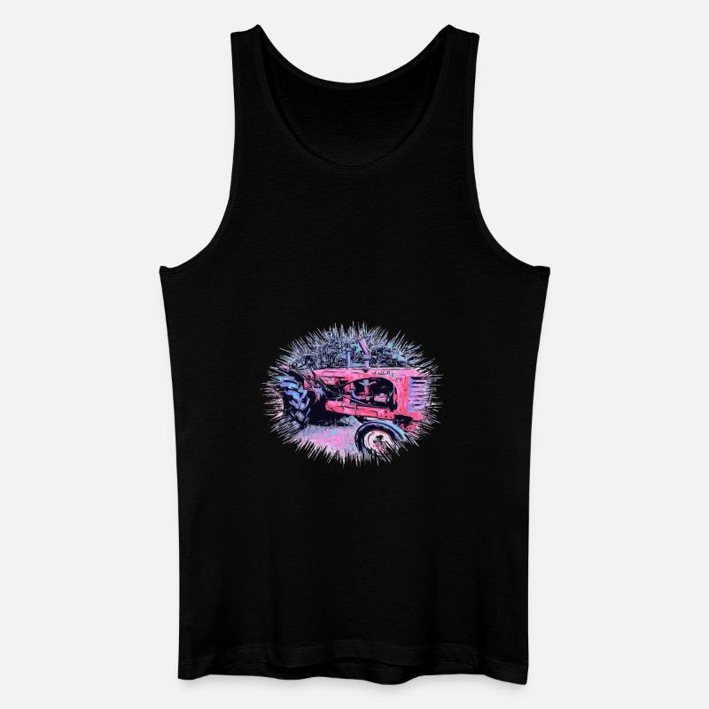 Traktor - Männer Bio Tank Top - Schwarz