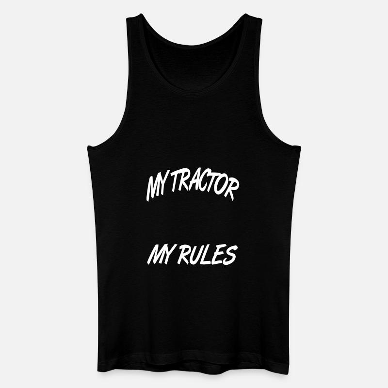 Traktor - Männer Bio Tank Top - Schwarz