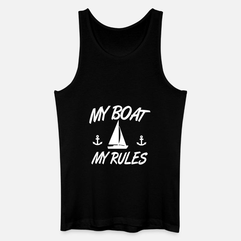 Segeln - Männer Bio Tank Top - Schwarz