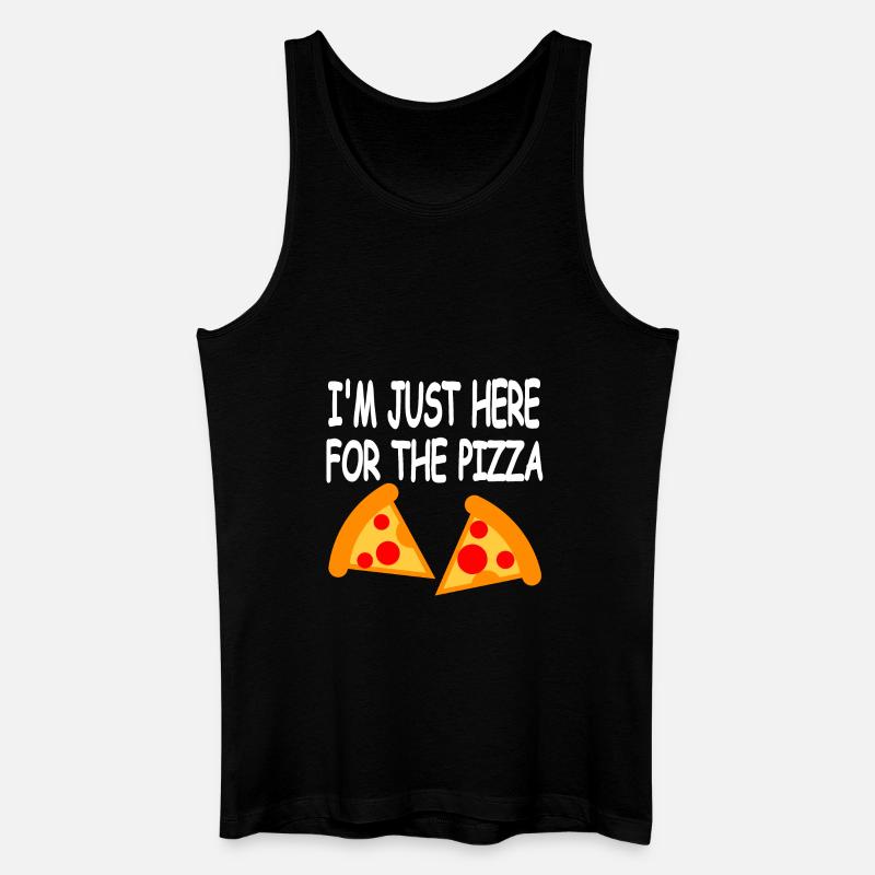 Pizza - Männer Bio Tank Top - Schwarz