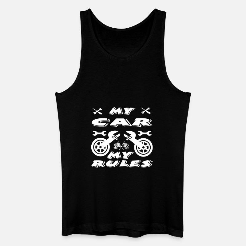 Auto - Männer Bio Tank Top - Schwarz