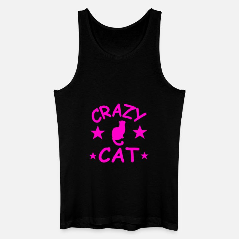 Katze - Männer Bio Tank Top - Schwarz