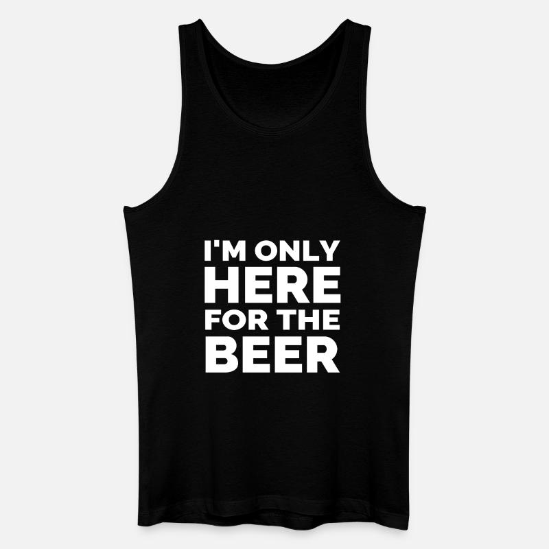 Bier - Männer Bio Tank Top - Schwarz