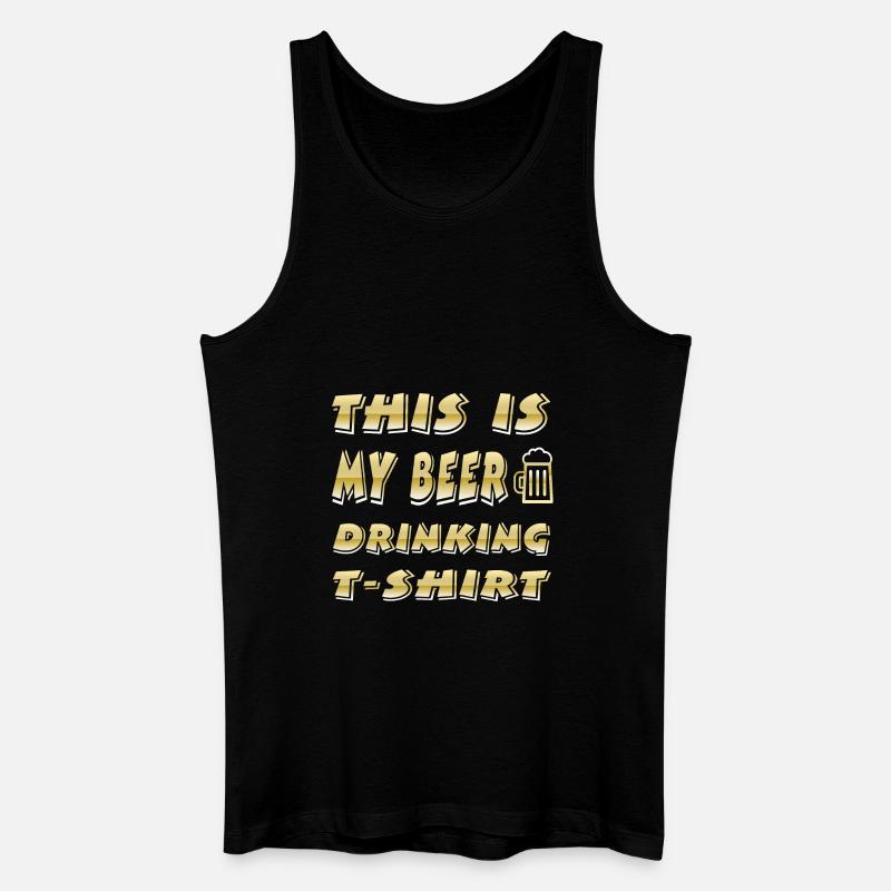 Bier - Männer Bio Tank Top - Schwarz