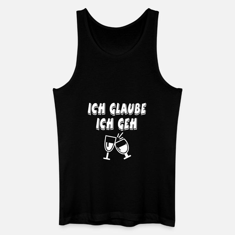 Wein - Männer Bio Tank Top - Schwarz