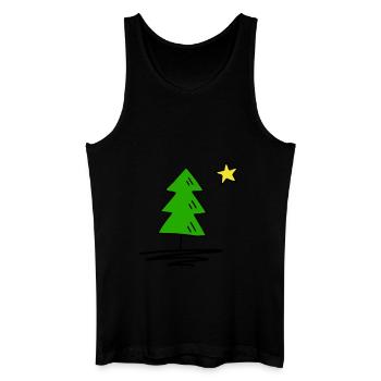 Fir tree - Men’s Organic Tank Top - black - Front