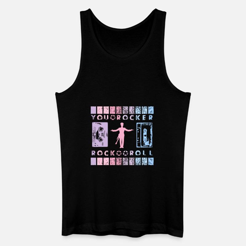 DU ROCKER-Frontmann - Männer Bio Tank Top - Schwarz