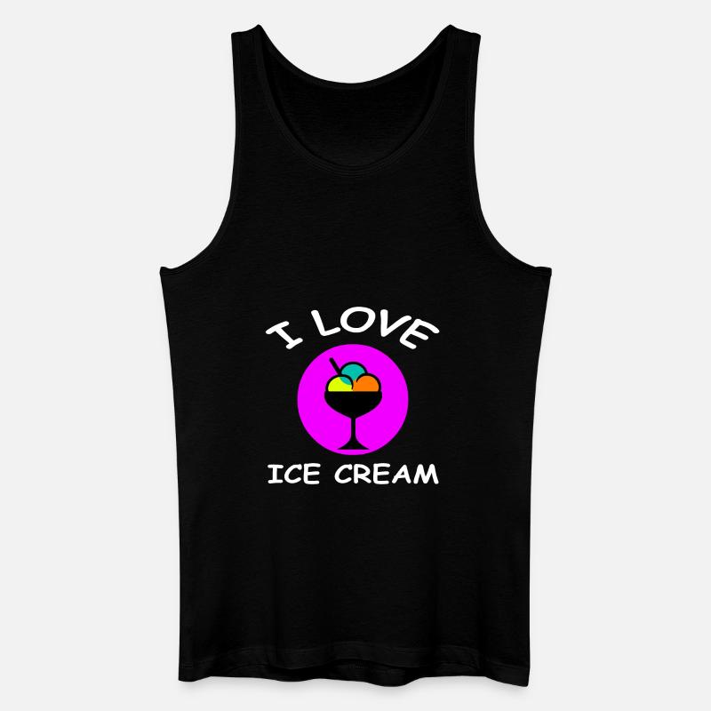 Eis - Männer Bio Tank Top - Schwarz