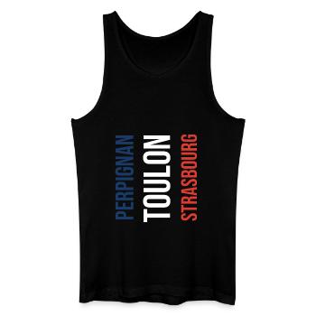 Perpignan Toulon Strasbourg franz. Kindergeschenk - Männer Bio Tank Top - Schwarz - Vorne