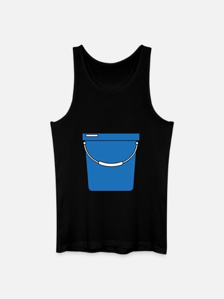 Eimer - Männer Bio Tank Top - Schwarz