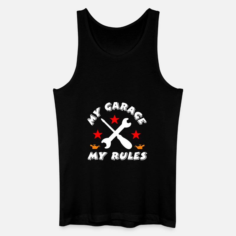 Garage - Männer Bio Tank Top - Schwarz