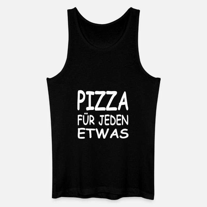Pizza - Männer Bio Tank Top - Schwarz