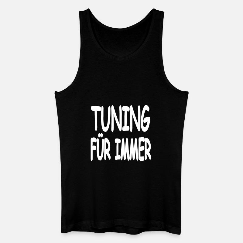 Tuning - Männer Bio Tank Top - Schwarz